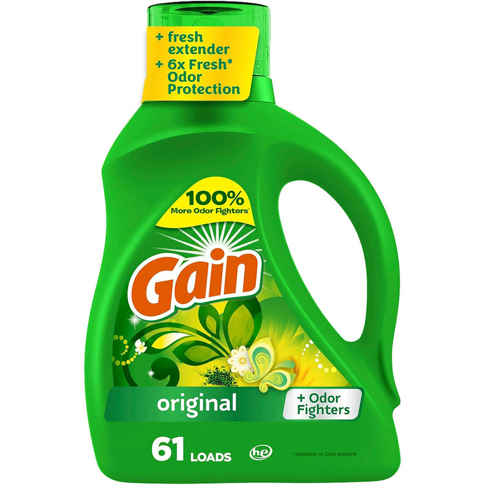 Gain + Aroma Boost Liquid Laundry Detergent, Original Scent, 61 Loads, 88 fl oz