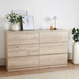 Sienna Pale Oak 6 Drawer Chest