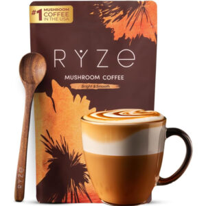 RYZE SUPERFOODS Mushroom Medium Roast Coffee 30 Servings