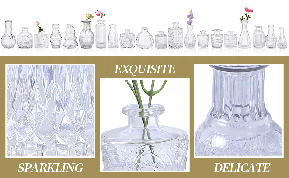 glass bud vases