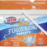 HTH 42034 Super 3-inch Chlorinating Tablets for Swimming Pools, 25 lbs