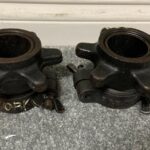 2 Lot 5 Lbs Vintage York Olympic Spin Lock Collars For Weight Bar (10 pounds)