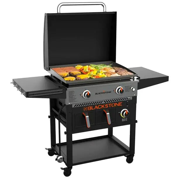 ????Clearance Sale????Blackstone 2-Burner 28" Griddle with Electric Air Fryer and Hood