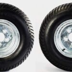 2-Pack Trailer Tire On Rim 20.5X8-10 205/65-10 20.5X8.0-10 5 Lug E Galvanized
