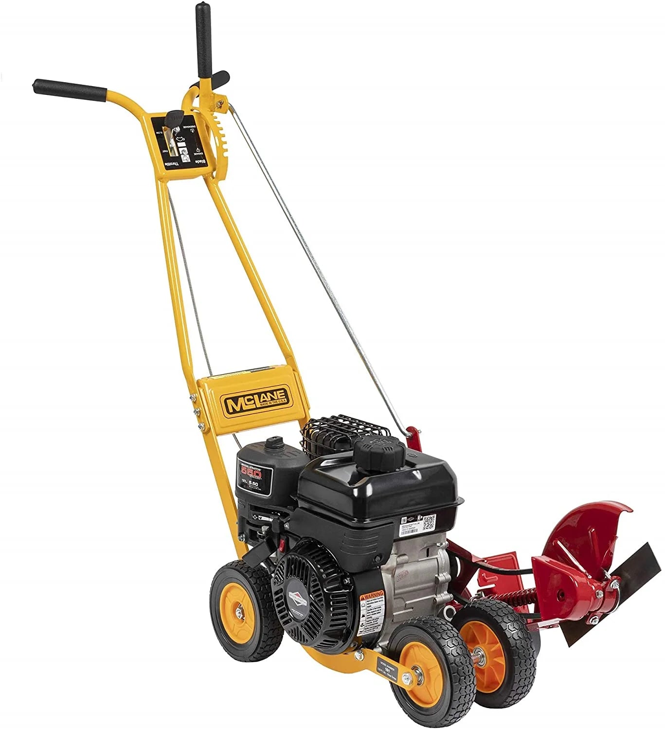101-5.5GT-7Gas Powered Lawn Edger, 5.50 Gross Torque/3.5 HP B&S Engine 7�测�� Wheels
