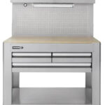 45-in W x 36-in H 3-Drawer Work Bench SS