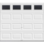 Clopay Classic Insulated Garage Door 9�7 ft, R-Value 6.5, White with Plain Window